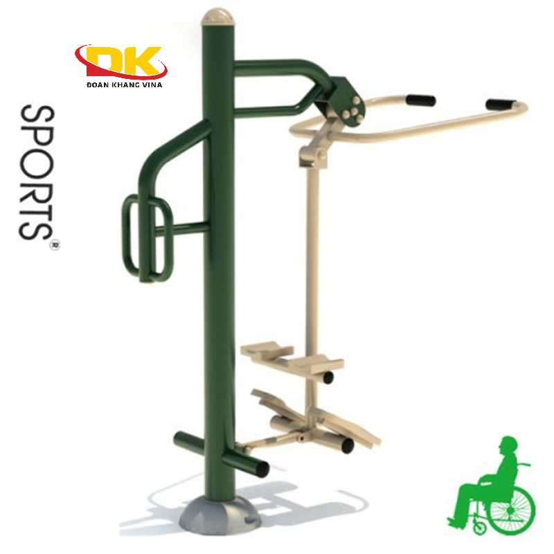 Máy tập kéo tay kết hợp đạp chân thể dục thể thao công viên DK 002-48
